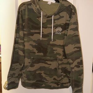 PAWZ Camouflage Hoodie with Paw Print Logo
